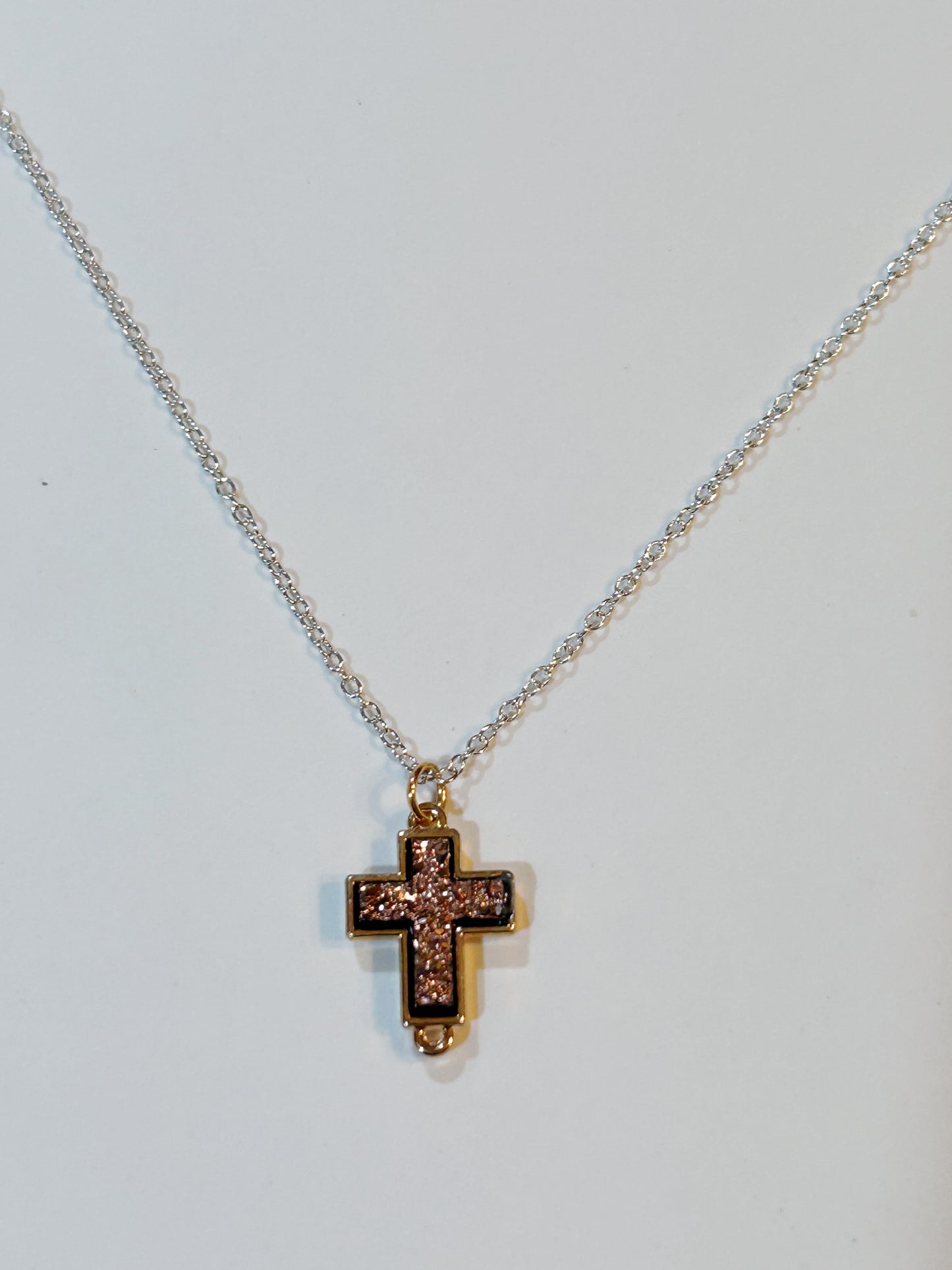 RhineStone Cross Neckless