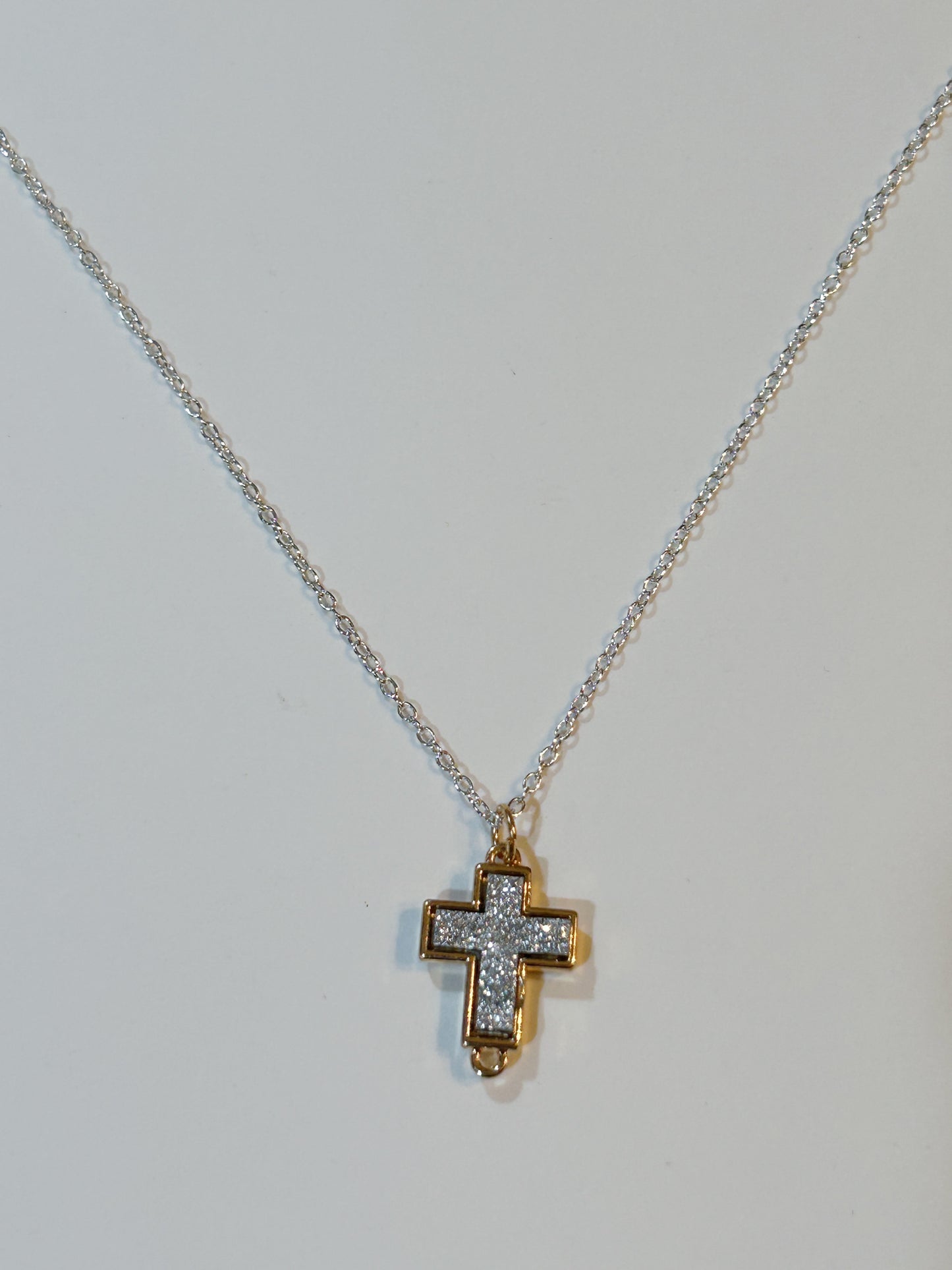 RhineStone Cross Neckless