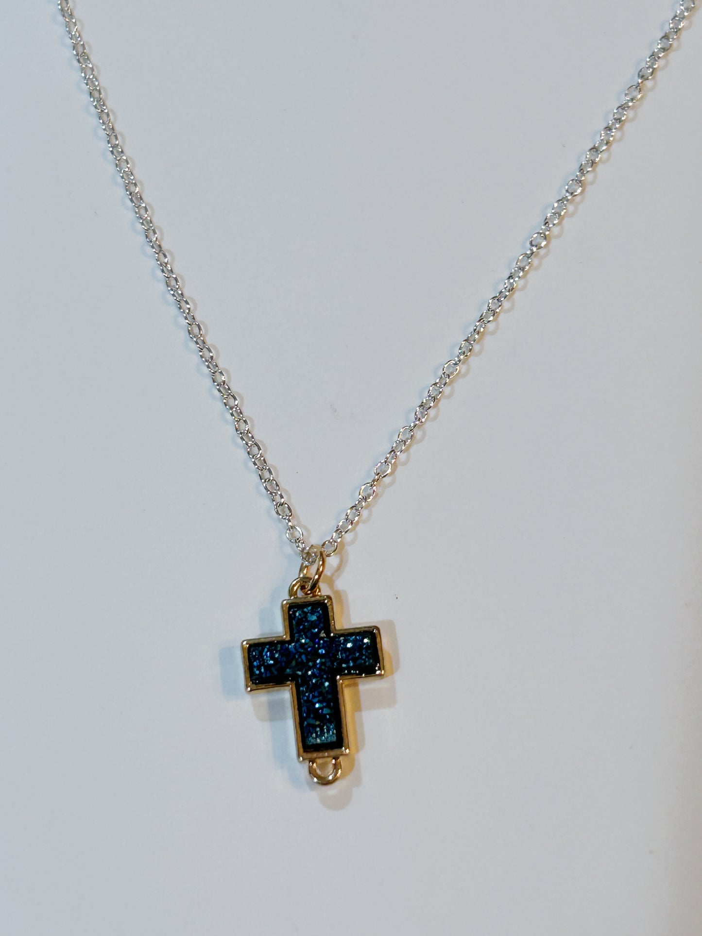 RhineStone Cross Neckless